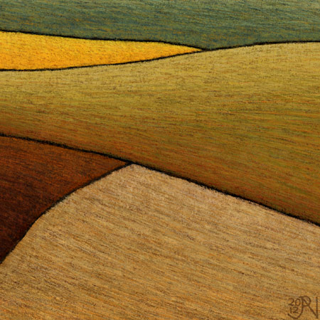 Distant Canola Crop near Smeaton #2 - Detail